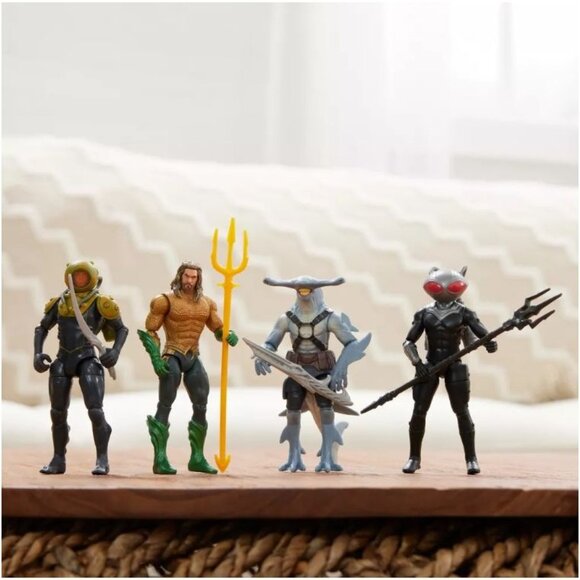 Aquaman DC Comics 4" Sunken Citadel Battle Pack Action Figure Set 4 pk - Picture 7 of 7